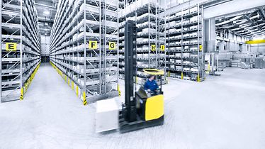 Picture of pallet racking at QuantiParts 