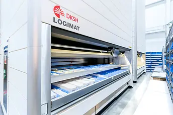 Approximately 1,200 order lines per day can be achieved with SSI LOGIMAT®(1)