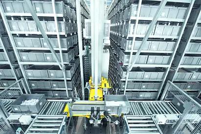 Schäfer Miniload Crane - Stroage and Retrieval Machine for totes, cartons and trays